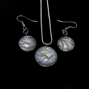 Dragon Glass, earring pendant set, womans necklaces, dangle earrings, handmade wearable art, unique jewelry, gift ideas for her,