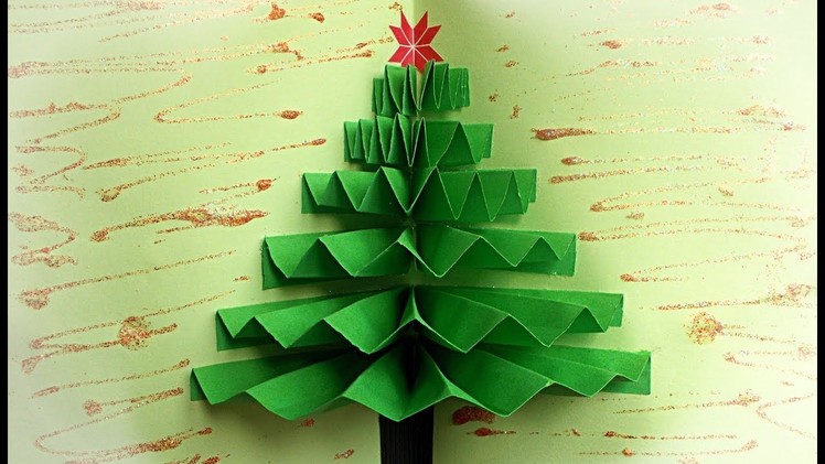 Easy DIY crafts: How to make a Christmas Tree Pop Up Card | Maison Zizou