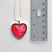 Heart Pendant, Valentines day gift idea, heart jewelry, love necklace, neck candy, handmade wearable art, Red jewelry,  gift ideas for her