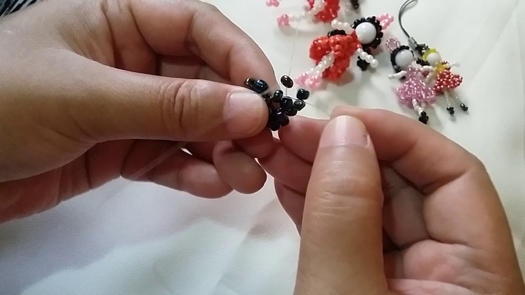 How to Bead a Doll Keychain.Cell Charm Part 1