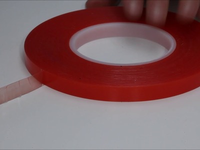 How to correct a reverse-wound roll of double sided tape.