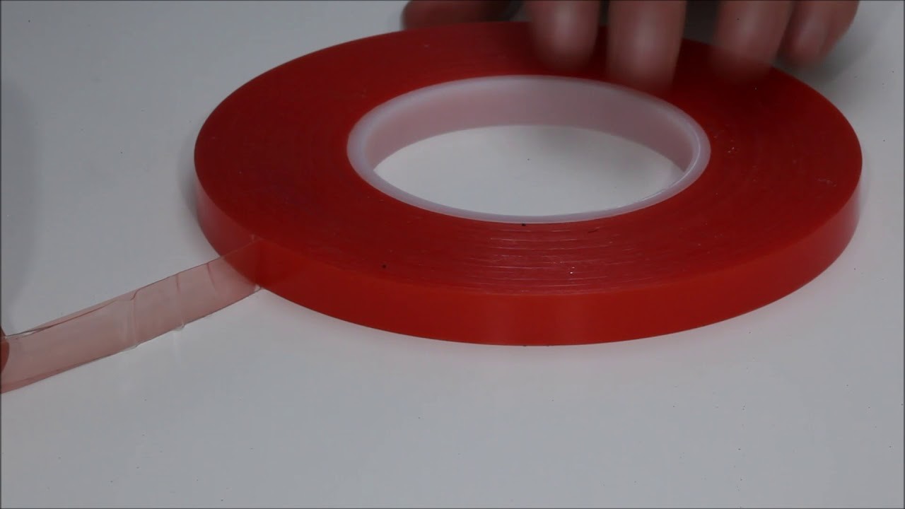 How to correct a reverse-wound roll of double sided tape.