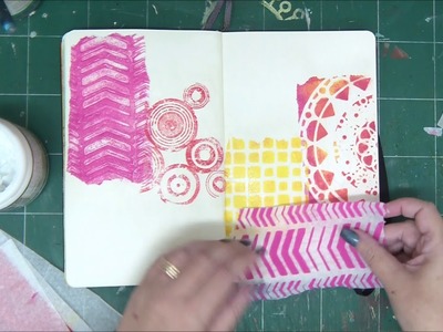 How to create a Gelli® printed tissue paper background