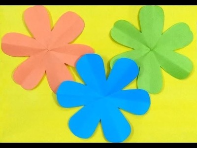 How to Cut a Perfect 6 Petal Flower | Easy Paper Flowes | Paper Craft-DIY