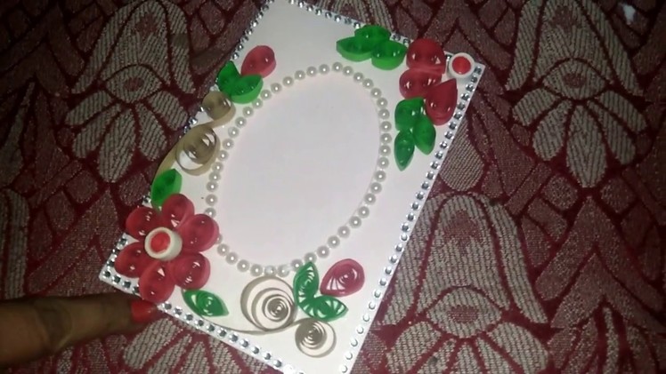 How to Design photo frame with quilling cards by teac