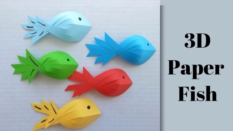 How To Make 3d Fish Out Of Paper