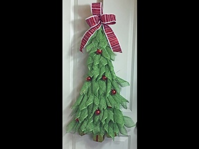 How to make a Christmas tree with Poly Burlap Mesh