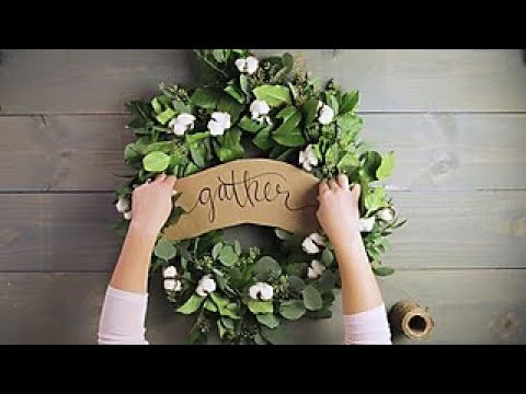 How to Make a Eucalyptus Wreath - HGTV