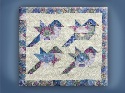 How to make a flying bird quilt panel