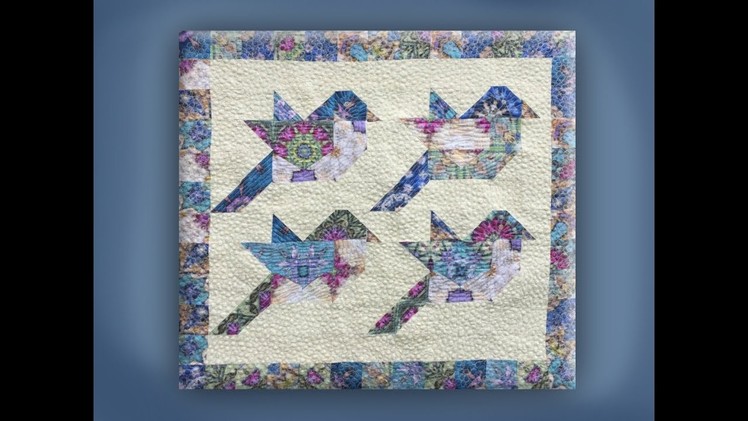 How to make a flying bird quilt panel