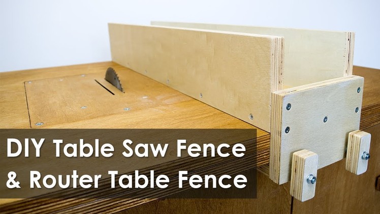 How to Make a Table Saw Fence and Router Table Fence for Homemade Workbench (Free Plan)