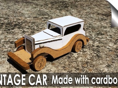 How to Make Amazing VINTAGE CAR from cardboard