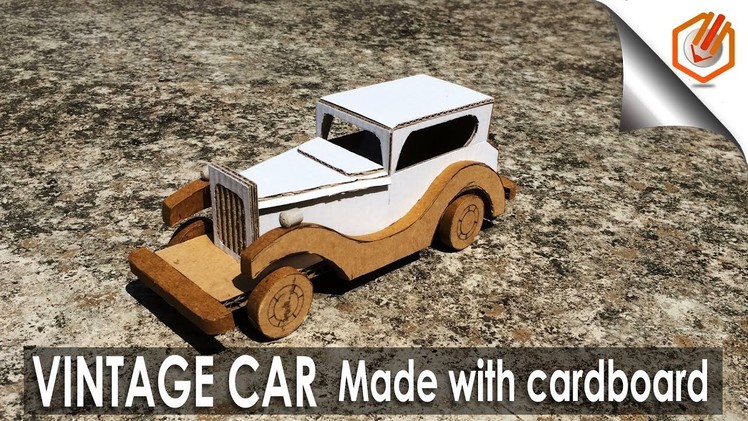 How to Make Amazing VINTAGE CAR from cardboard