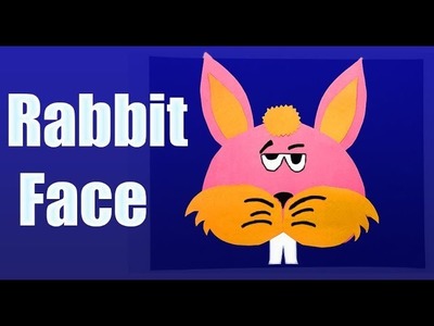 How to Make an Cute origami Rabbit Face  -  Step By step Tutorial