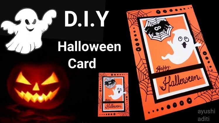 How to make an easy Halloween Card | Halloween card tutorial |