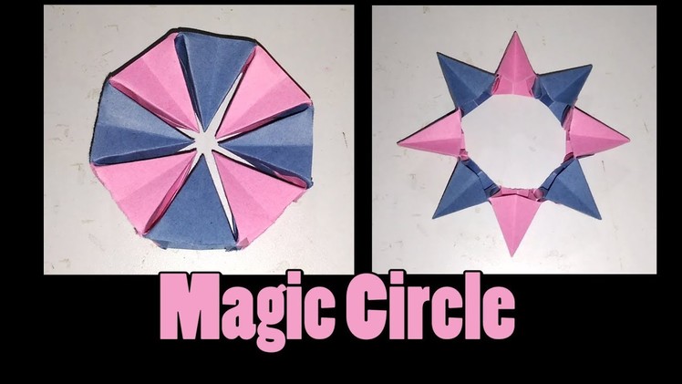 How To Make an origami Magic circle || Origami Fireworks || Paper Crafts || Origami Easy