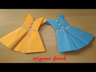 How to make an origami paper dress. Paper-Folding.Origami.Origami dress