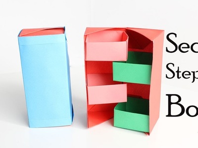 How To Make An Origami  Stepper Box - Stepper Box  - Make an Easy Paper Stepper Box Tutorial