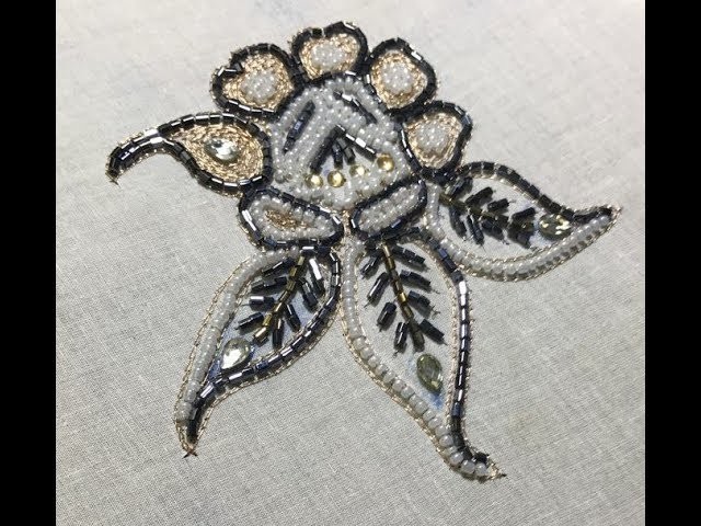 How To Make Cutdana Flower Embroidery Full Tutorial