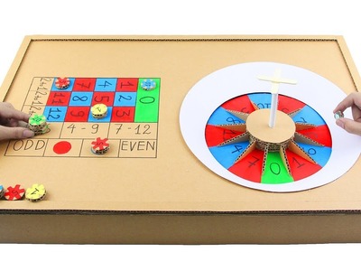 How to Make EASY Casino Roulette Game from Cardboard