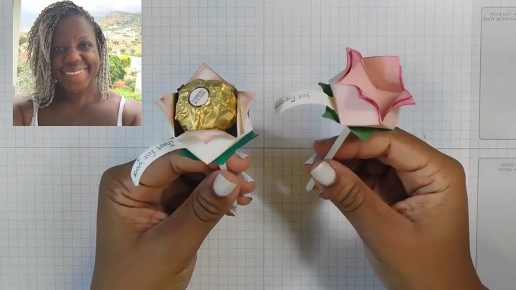 How to make Ferrero Rocher Paper Roses - My #OnStage2017 swaps