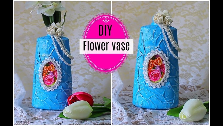 How to make Flower Vase using waste material at home. DIY Home Decor