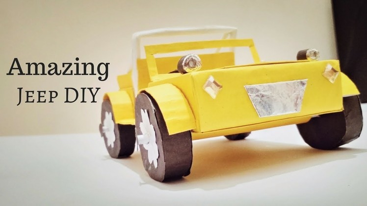 How To Make Jeep CJ5 Best From Waste Material | How To Make a Car Toy | Cardboard Car Toy