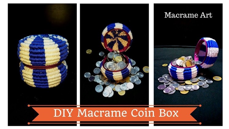 How to make Macrame coin box | Macrame Coin purse