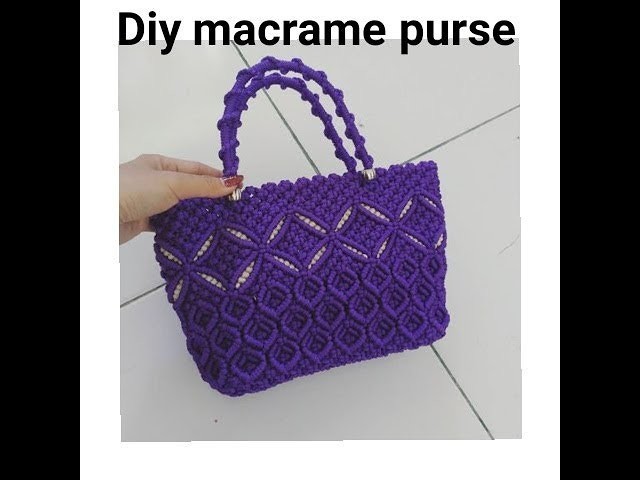 How to make macrame purse # design 12