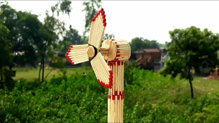 How to make matchstick table fan for kids.  DIY kids school project. matchstick craft