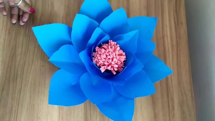 How to make paper flower।।paper flower making very easily।।origami flower।।paper lotus।।paper making