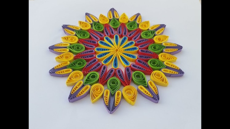 How to make paper Quilling Flowers using a hair comb by art life #art 20 by art life