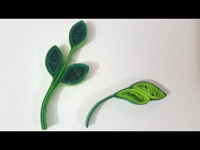 How to make quilling leaves