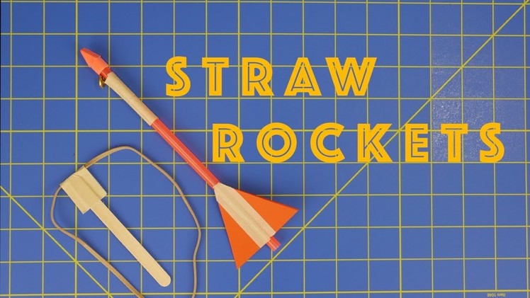 How to Make Slingshot Straw Rockets - Engineering projects for kids
