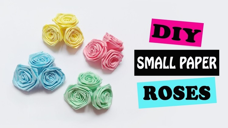 How to Make Small Paper Roses | DIY Mini Paper Roses with Paper Strip
