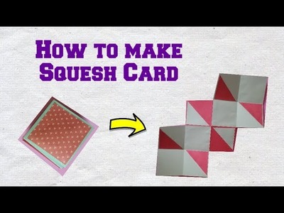 How to Make Squesh Card | Small Cards For Scrapbook | Diwali Cards Ideas | last minute new year idea