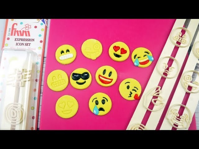 How To Make Sugar Emojis With The FMM Emoticon Tappit Cutter Set