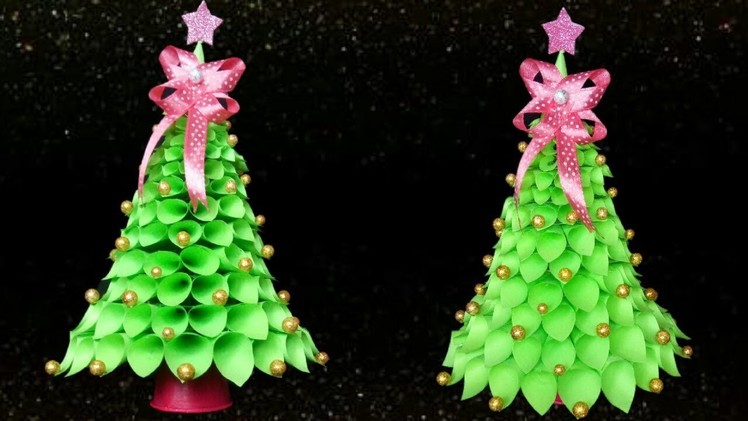 How to make Table top Christmas Tree from Paper |