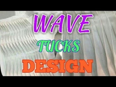 How to make tucks part 3 (diamond tucks. wave tucks)