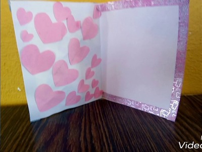 How to make -Valentine's day card rainbow heart greeting card