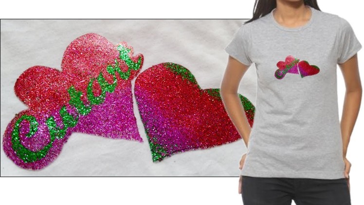 How to print T-shirts with glitter