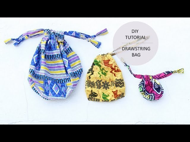 How to Sew a Drawstring Bag in 5 minutes!