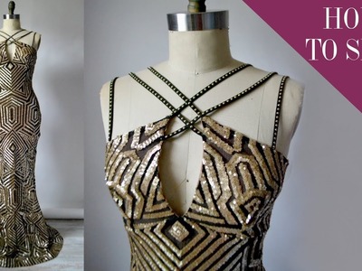 How To Sew A Geometric Sequin Mermaid Gown