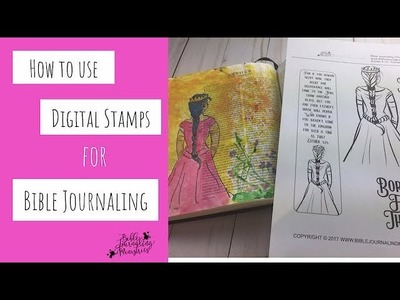 How to Use Digital Stamps in Bible Journaling