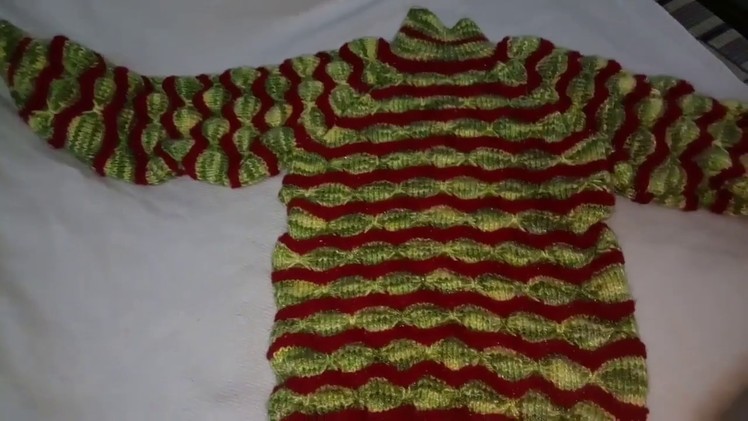 Knitting Sweater Design || Wave and Butterfly Knitting Pattern || Baby sweater design ||