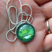 Leprechaun Loot, Green earring pendant set, womans necklaces, dangle earrings, handmade wearable art, unique jewelry, gift ideas for her