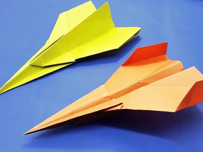 Origami Airplane Easy For Beginner | Fastest Paper Airplane - How To Make A Origami Airplane