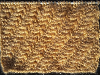Single Colour Knitting Pattern for Gents Sweater