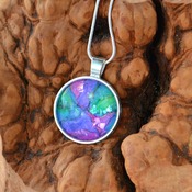 Unicorn Horn, Rainbow Glass Pendant, handmade wearable art, womnns necklaces, unique jewelry, valentines gifts for her, rainbow jewelry