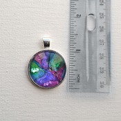 Unicorn Horn, Rainbow Glass Pendant, handmade wearable art, womnns necklaces, unique jewelry, valentines gifts for her, rainbow jewelry